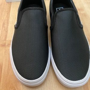Perf Leather Slip-on Vans
